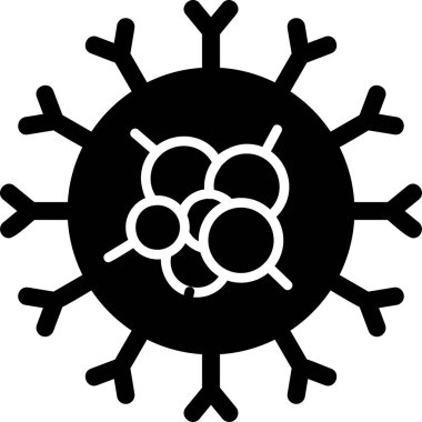 Kanser Hücre Web simgesi basit illüstrasyon