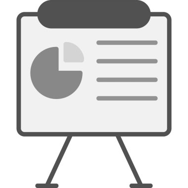 Sunum. Web simgesi basit illüstrasyon