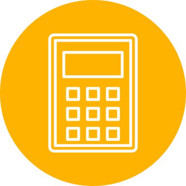 Web hesap makinesi simgesi. vektör illüstrasyonu