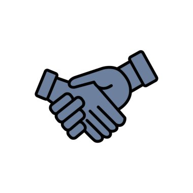 El sıkışma simgesi web basit illüstrasyon