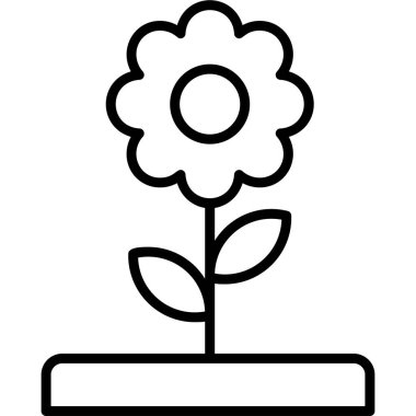 black and white ink, simple illustration of flower with petals 