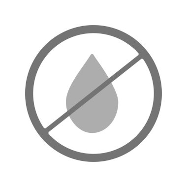 No Water web icon, vector illustration