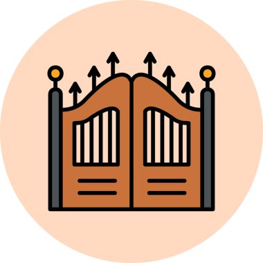 Kapı simge vektör çizim