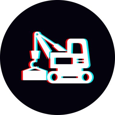 vinç simgesi vektör illüstrasyonu