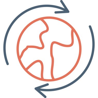 Gezegen simge vektör çizim