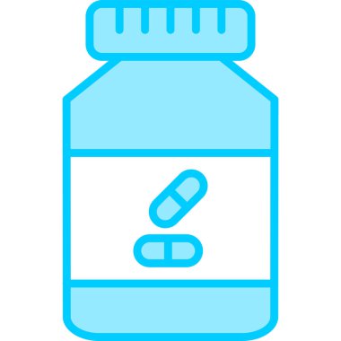 Ek şişe simgesi, vektör illüstrasyonu