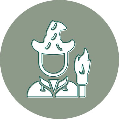 Takım elbiseli ve şapkalı bir adamın vektör çizimi