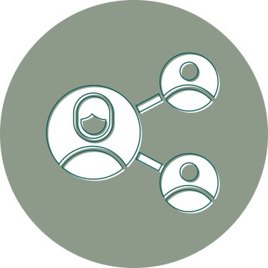 Network, Company, Connections web icon, vector illustration