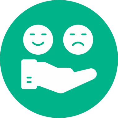 Üzgün bir yüzün vektör çizimi