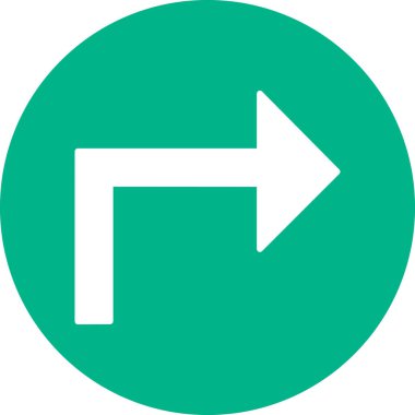 ok simgesi işaret vektör illüstrasyonu