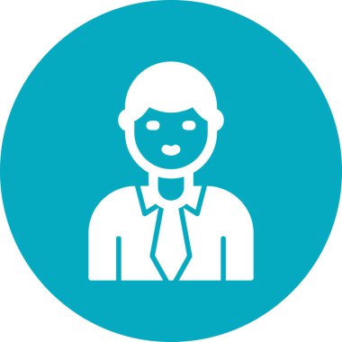 Manager, Businessman User logo, simple icon for web page 