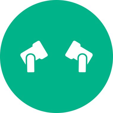 Spot Light Web simgesi basit illüstrasyon