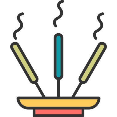 Tütsü Çubuğu simgesi basit bir illüstrasyon