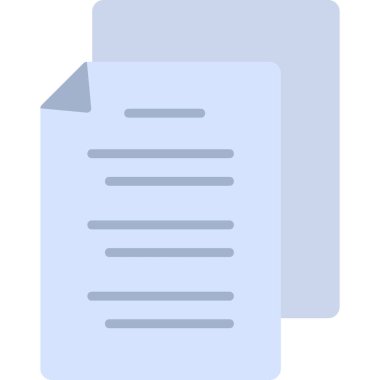 Belge simgesinin vektör illüstrasyonu