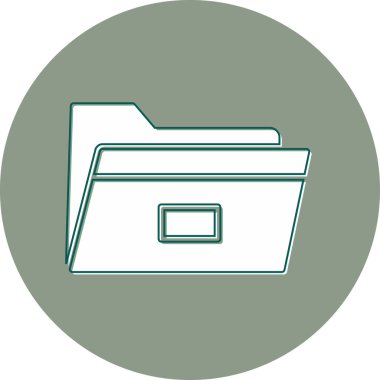 folder icon, web simple illustration