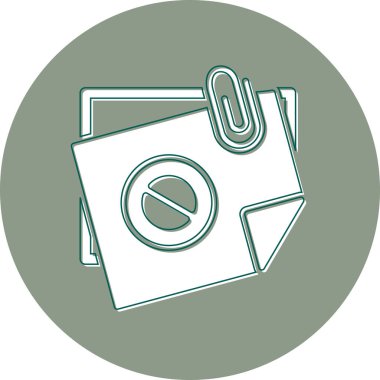 vector illustration of Sticky Notes Ban