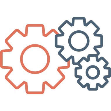 Teçhizat Web simgesi basit illüstrasyon