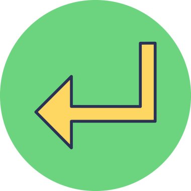 ok simgesi işaret vektör illüstrasyonu