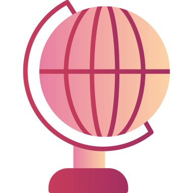 Küre. Web simgesi basit illüstrasyon