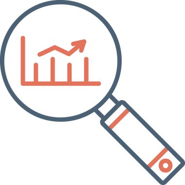 Analizler. Basit web simgesi tasarımı. Pazar Araştırması