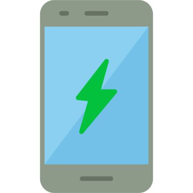 Akıllı telefon aygıtının dijital illüstrasyonunu şarj et 