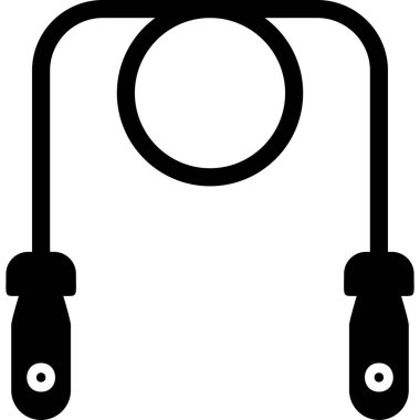 İp simgesi vektör illüstrasyonu atlanıyor