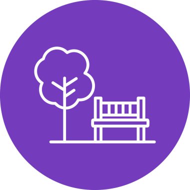 Ağaç simgesinin vektör illüstrasyonu