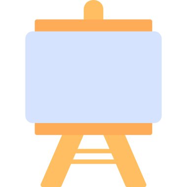 Şövale. Web simgesi basit illüstrasyon