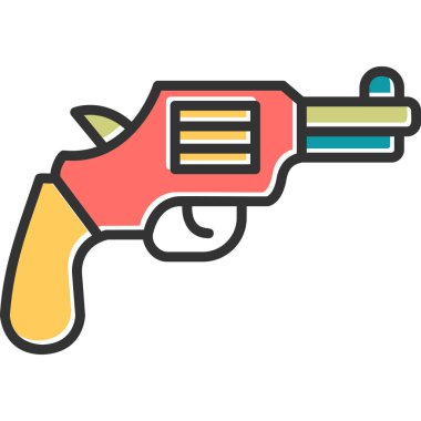 Silah. Web simgesi basit illüstrasyon