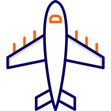 Uçak. Web simgesi basit illüstrasyon