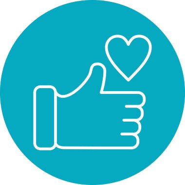 başparmak yukarı simgesi, vektör illüstrasyonu