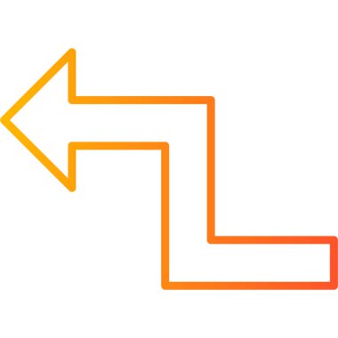 Sol vektör simgesini yukarı ok. stil düz çizim, düz siyah arkaplan.