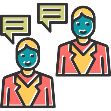 İnsanlar. Web simgesi basit illüstrasyon