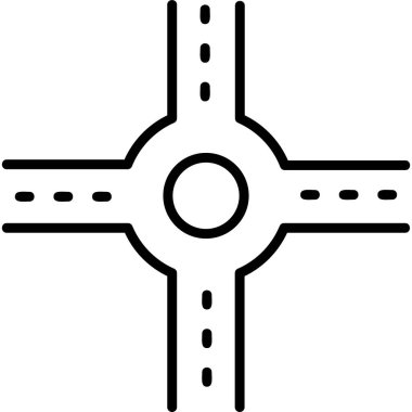 Kavşak. Web simgesi basit tasarım