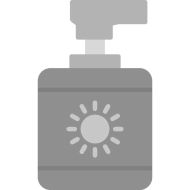 Güneş kremi simgesi, vektör çizimi