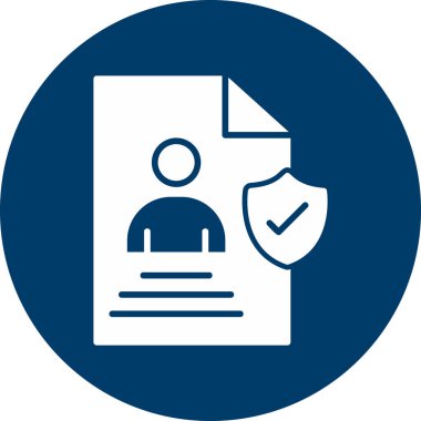 User logo an Data, simple icon for web page  