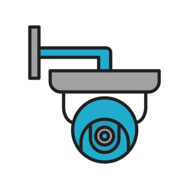 cctv modern simgesinin vektör illüstrasyonu