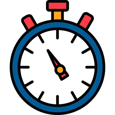 Kronometre Web simgesi basit tasarım