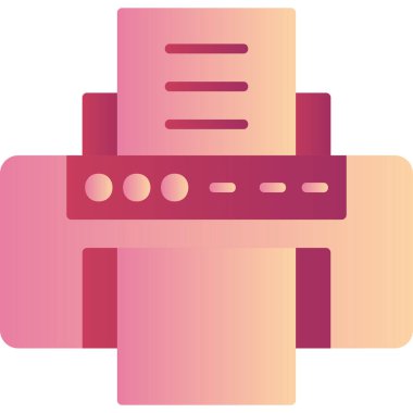 vektör yazıcı simgesi modern illüstrasyon