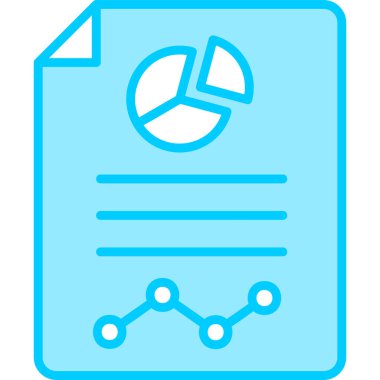 Rapor ver. Web simgesi basit illüstrasyon