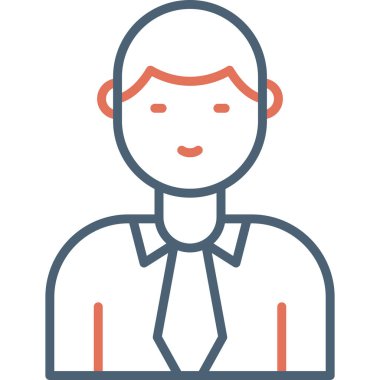 Manager, Businessman User logo, simple icon for web page 