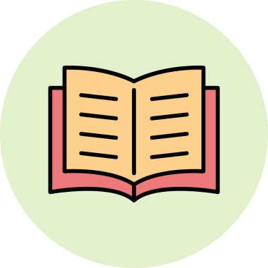 Open Book web icon, vector illustration