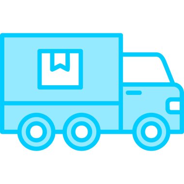 Kamyon soyut simge vektör çizimi