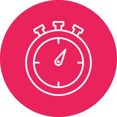 Kronometre Web simgesi basit tasarım