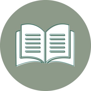 Open Book web icon, vector illustration