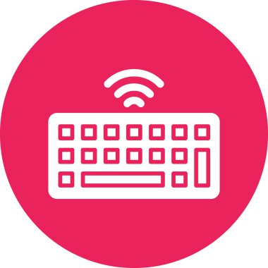 Klavye. Web simgesi basit illüstrasyon 