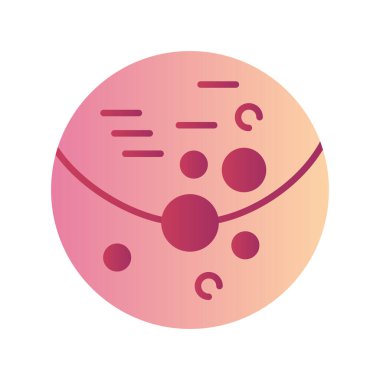vector illustration of a planets, icon