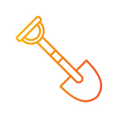 kürek simgesi vektör illüstrasyonu