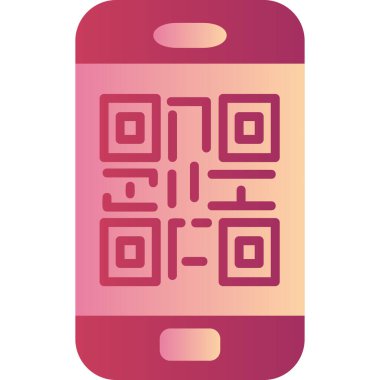 Barkod Web simgesi basit illüstrasyon