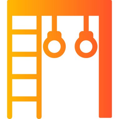 Spor salonu çubukları modern simge, vektör illüstrasyonu